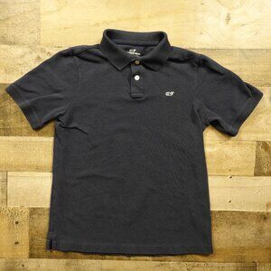 Vineyard Vines Classic Piqué Polo Shirt Boys Medium Navy Whale Logo